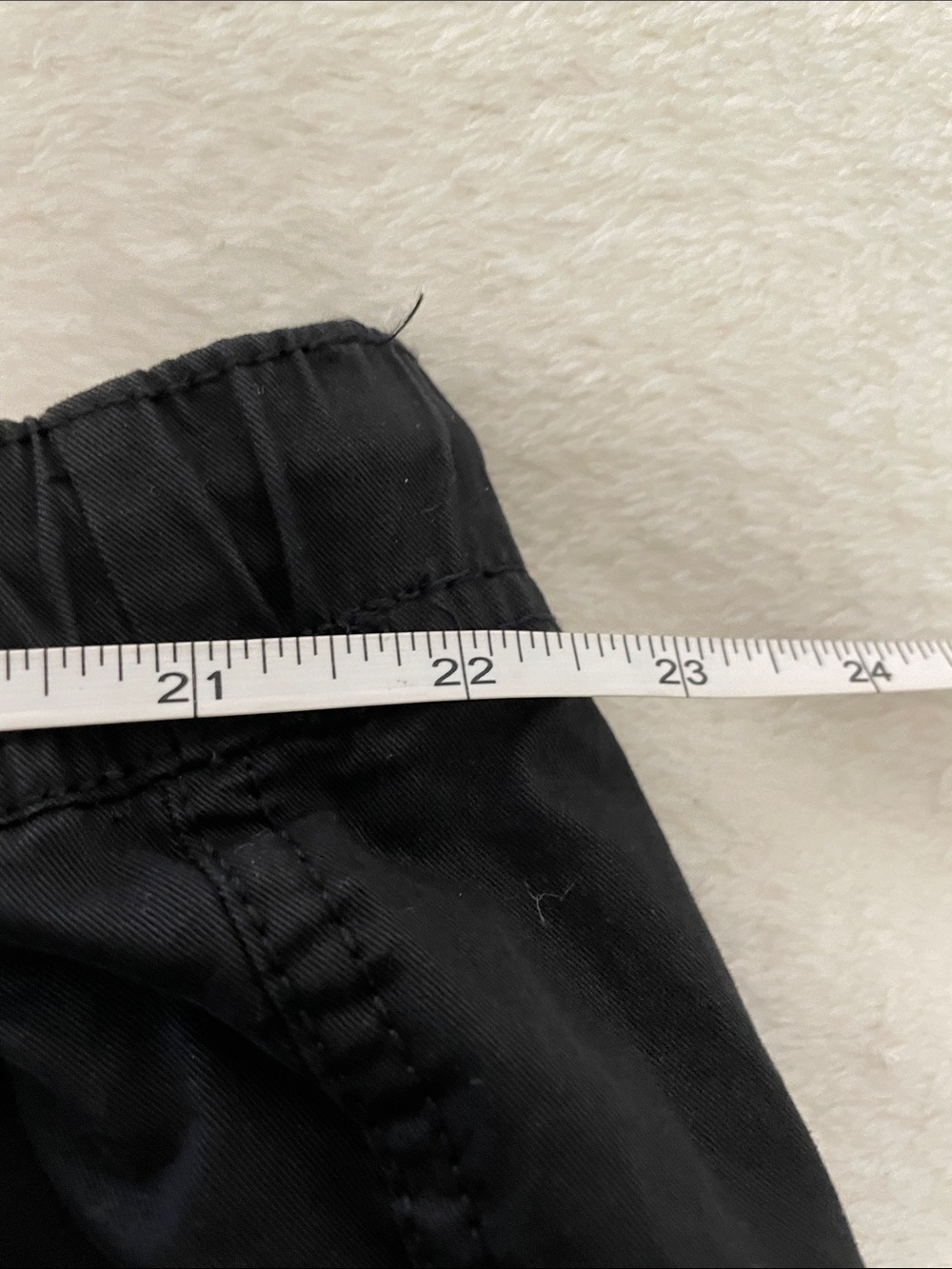NEW π No Boundaries Black Men's Cargo Pants with Drawstring Waist - Picture 15 of 16